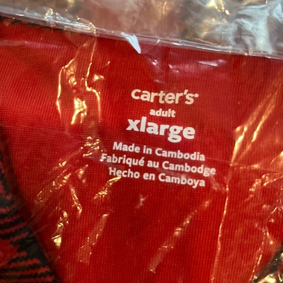 Nwt Carter’s Adult Buffalo Check Pajamas XL - Picture 10 of 11